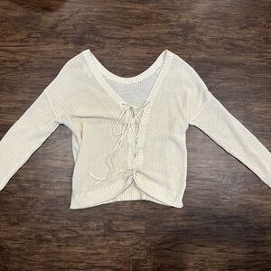 Terre Jacobs women’s tie up sweater O/S